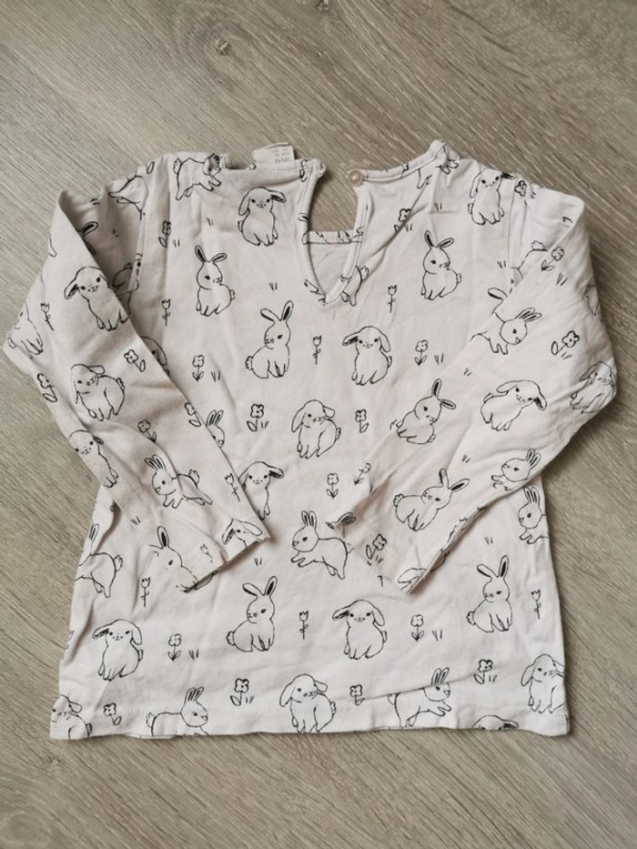 T-shirt manche longue fille 18 mois - photo numéro 2