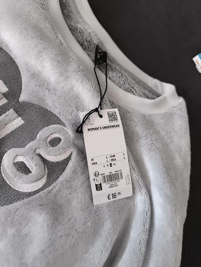 Haut sweat de pyjama oversize en polaire - photo numéro 2