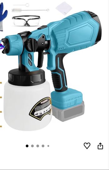 Pistolet à peinture avec batterie  🌸🌺