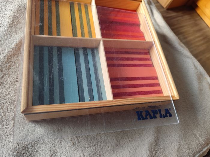 Kapla couleur coffret octocolor de 100 planches multicolore jeu en bois - photo numéro 6