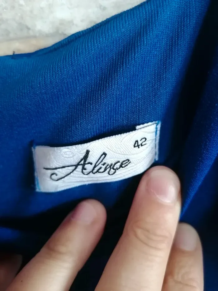 Robe de soirée bleu électric taille 40 - photo numéro 5