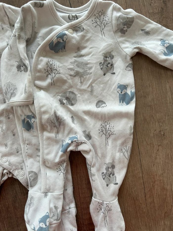 Lot 2 pyjama 0 mois naissance - photo numéro 2