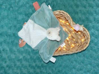 Doudou plat lama vert blanc Moris & Sacha Noukie's 🦙parfait état