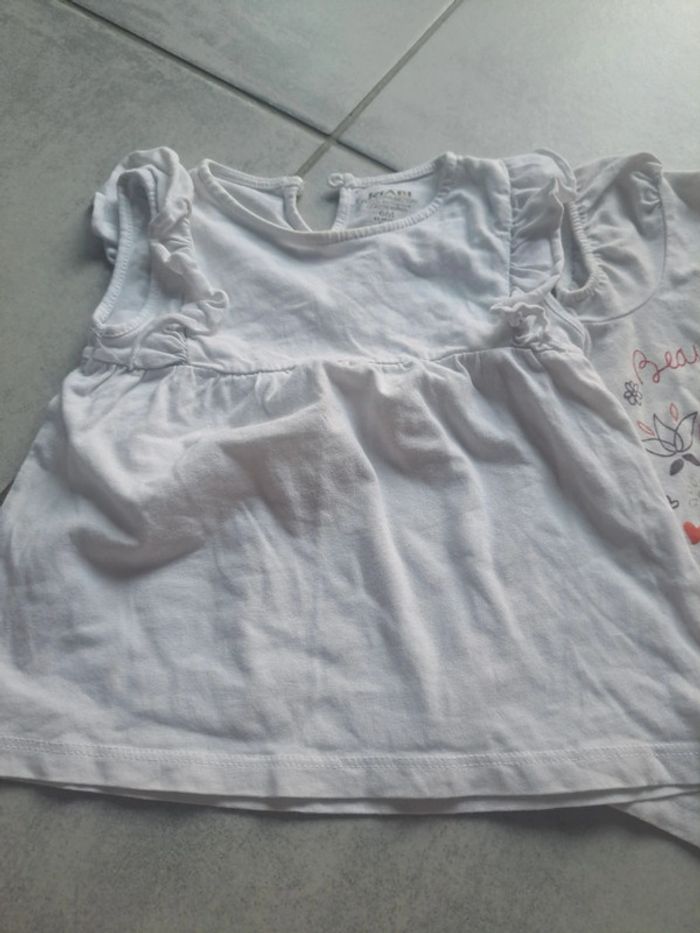 Lot 3 t shirts manche courte 6 mois - photo numéro 3