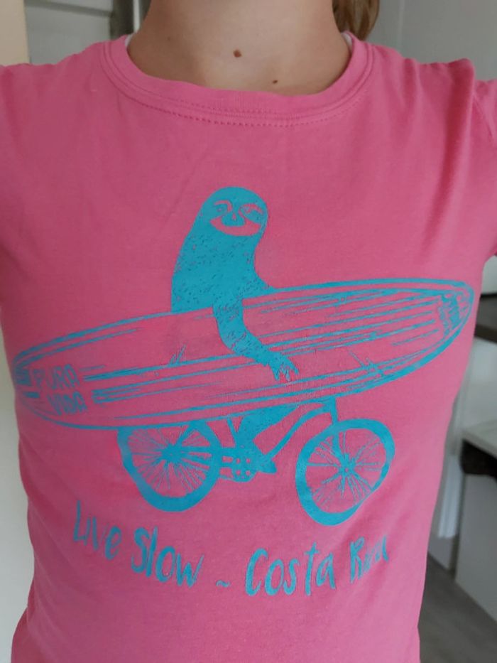 Tee shirt live slow Costa Rica - photo numéro 3