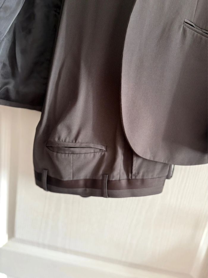 Costume Celio - Noir/gris à motif rayés - taille 38/M - photo numéro 3