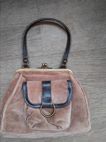 sac en velours vintage