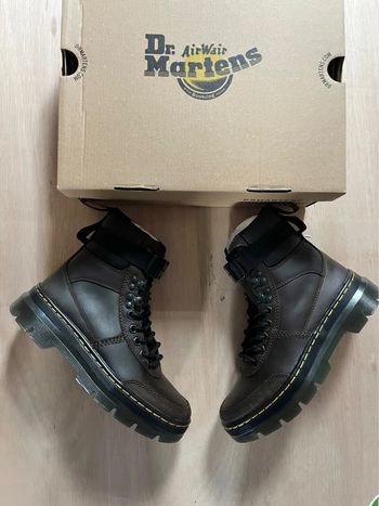 Dr Martens Combs Tech Leather Dark Brown 37