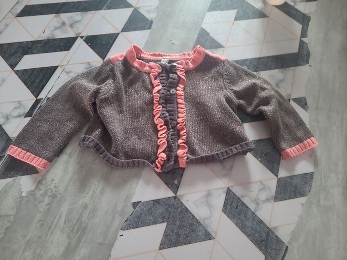 Gilet à paillette 12 mois fille