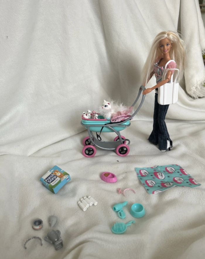 Barbie Posh Pets Kitten Style Doll Set Mattel B5748