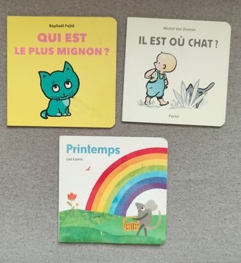 Lot de 3 livres cartonnés maternelle – Premières histoires
