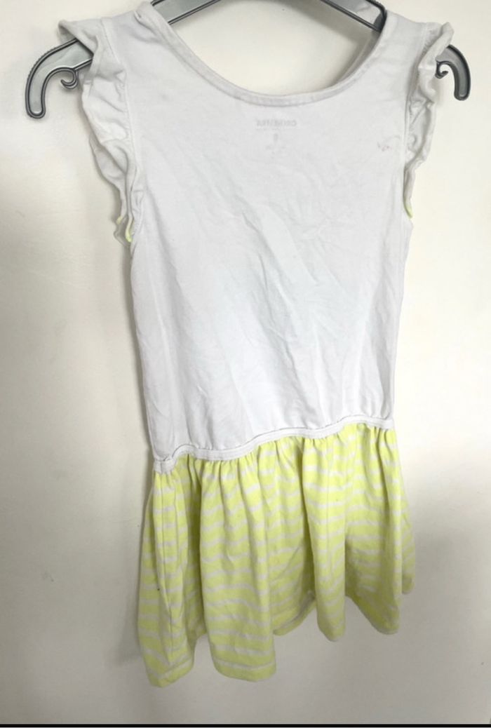 Robe T 8 ans Orchestra blanche et jaune - photo numéro 9