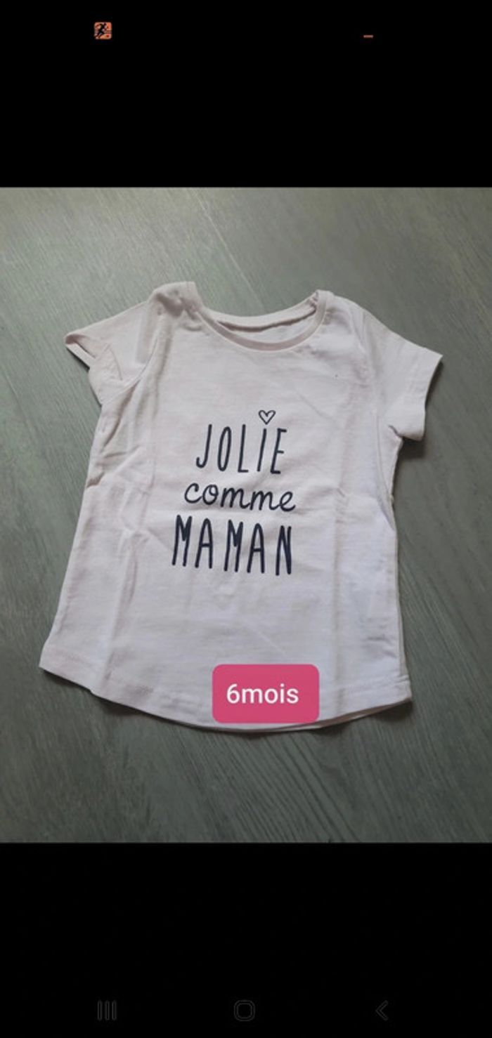 Maillot t-shirt 6mois fille