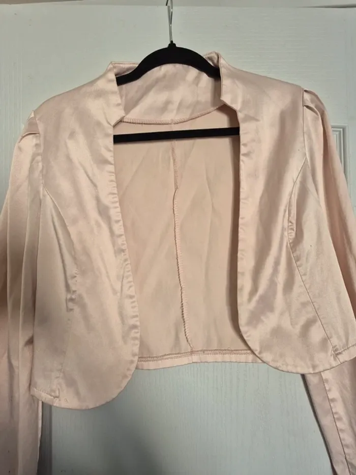 Blazer gilet rose - photo numéro 3