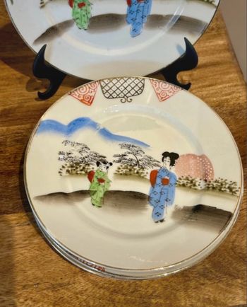 Assiettes dessert porcelaine