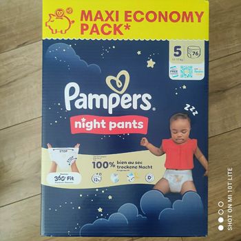 Couches pampers pants night