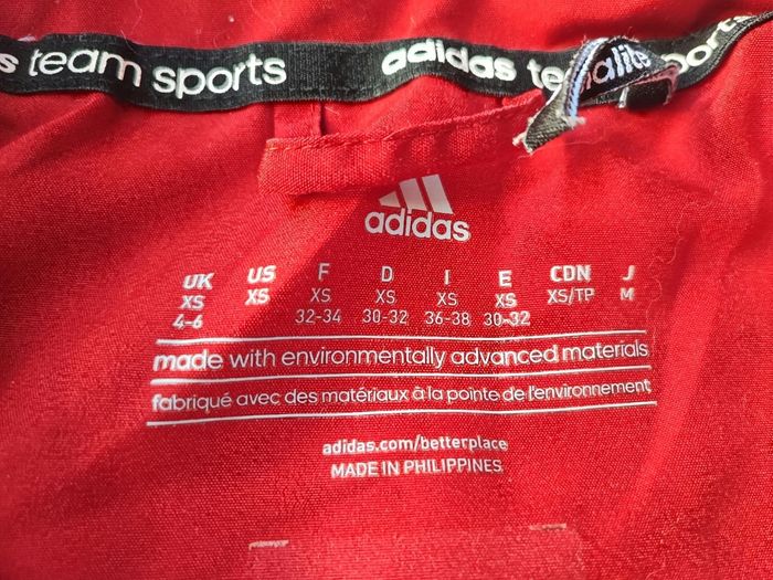 Track Suit Adidas rétro rouge et blanc XS 2016 - photo numéro 4