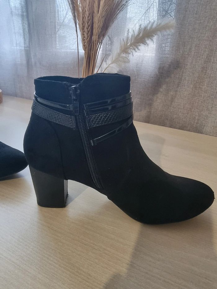 Bottines daim noir - photo numéro 5