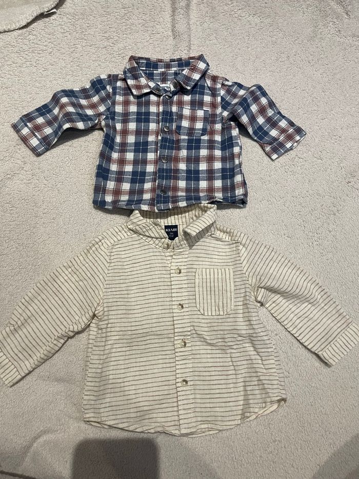 Lot de 2 chemises taille 3 mois - photo numéro 2