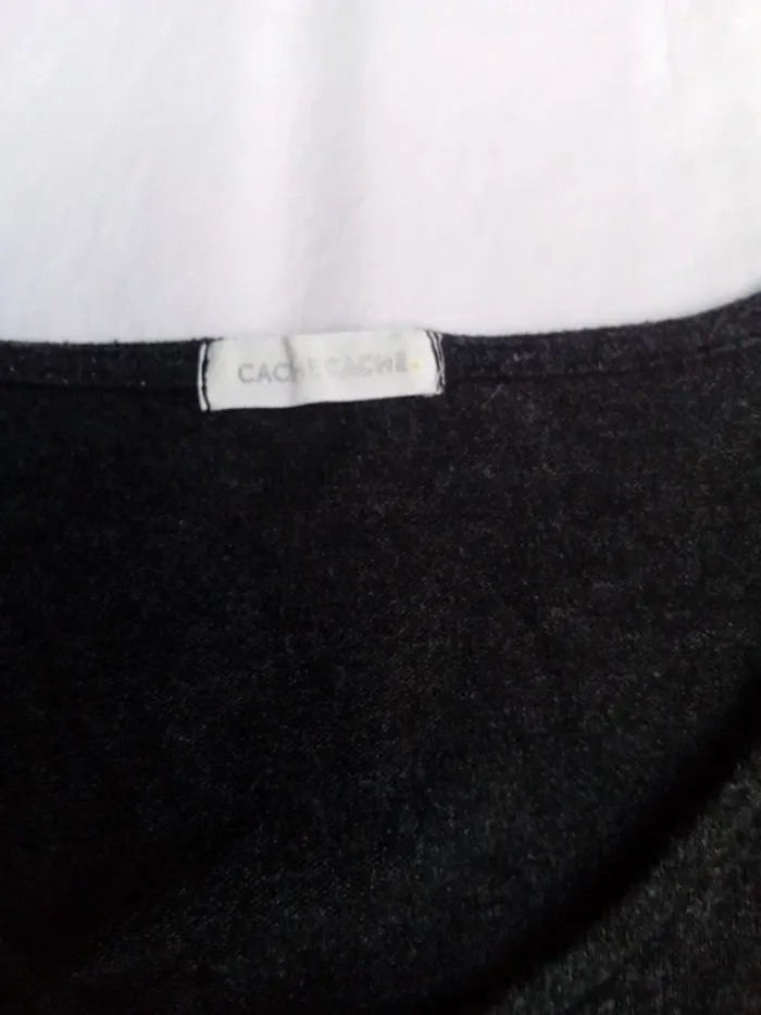 Pull gris foncé perles cache cache 44 - photo numéro 5