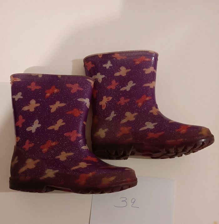 Botte de pluie papillons 32