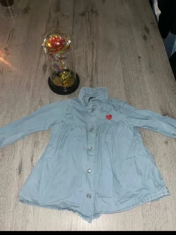 💥 Robe en jean avec logo cœur 💥