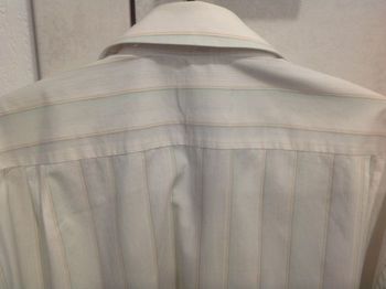 Chemise homme blanche fines rayures Franco Feruzzi taille 44