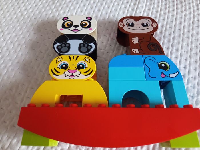Lot animaux bascule , tigre , éléphant, singe , panda - photo numéro 6
