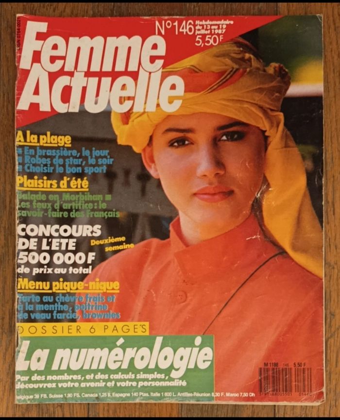 Ancien magazine Femme actuelle 1987 N°146 vintage