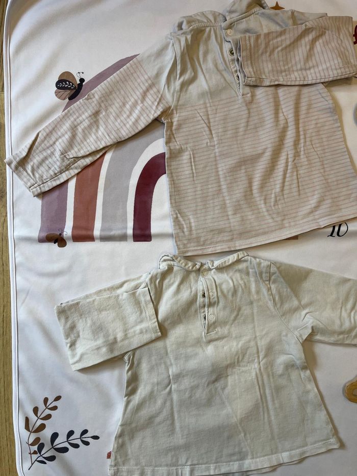 Lot de 2 t-shirts manches longues Obaïbi – Bébé fille 23 mois / 86 cm 🌸👶 - photo numéro 5