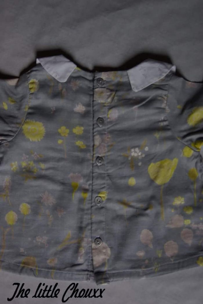 Blouse fille cousu main 12/18m - photo numéro 3