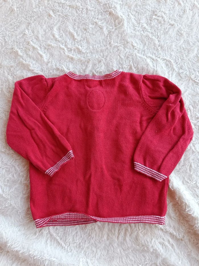 Ensemble 5 pièces (robe+boomer+tee shirt+gilet+chapeau) Fille 6 mois oiseau mer Sergent major - photo numéro 15