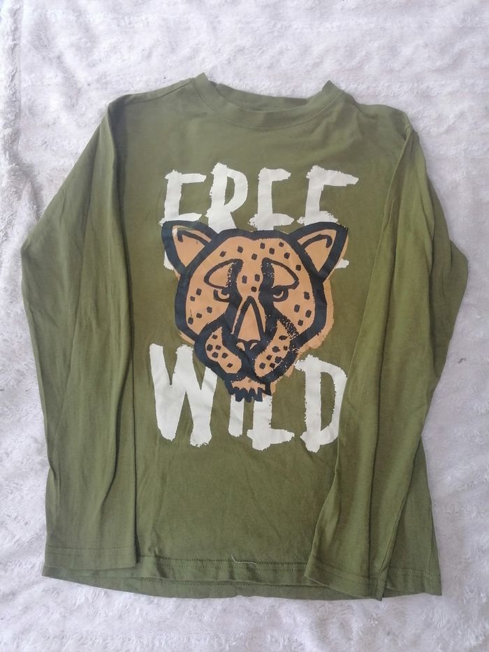 T-shirt 🐯 manches longues garçon 12 ans - photo numéro 2