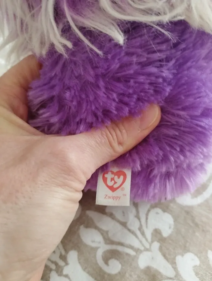 Peluche violette ty - photo numéro 3