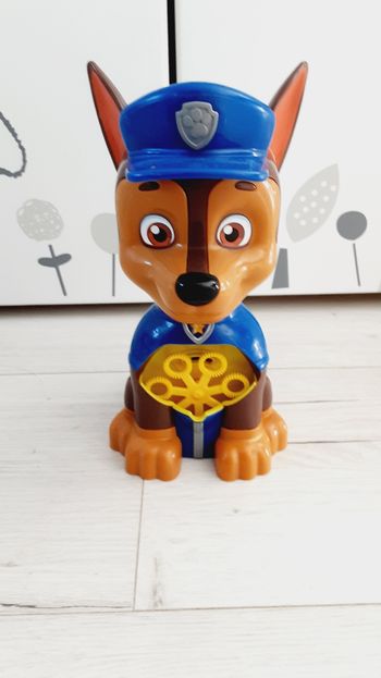 Jeu jouet enfant machine à bulles Pat patrouille Paw patrol Chase
