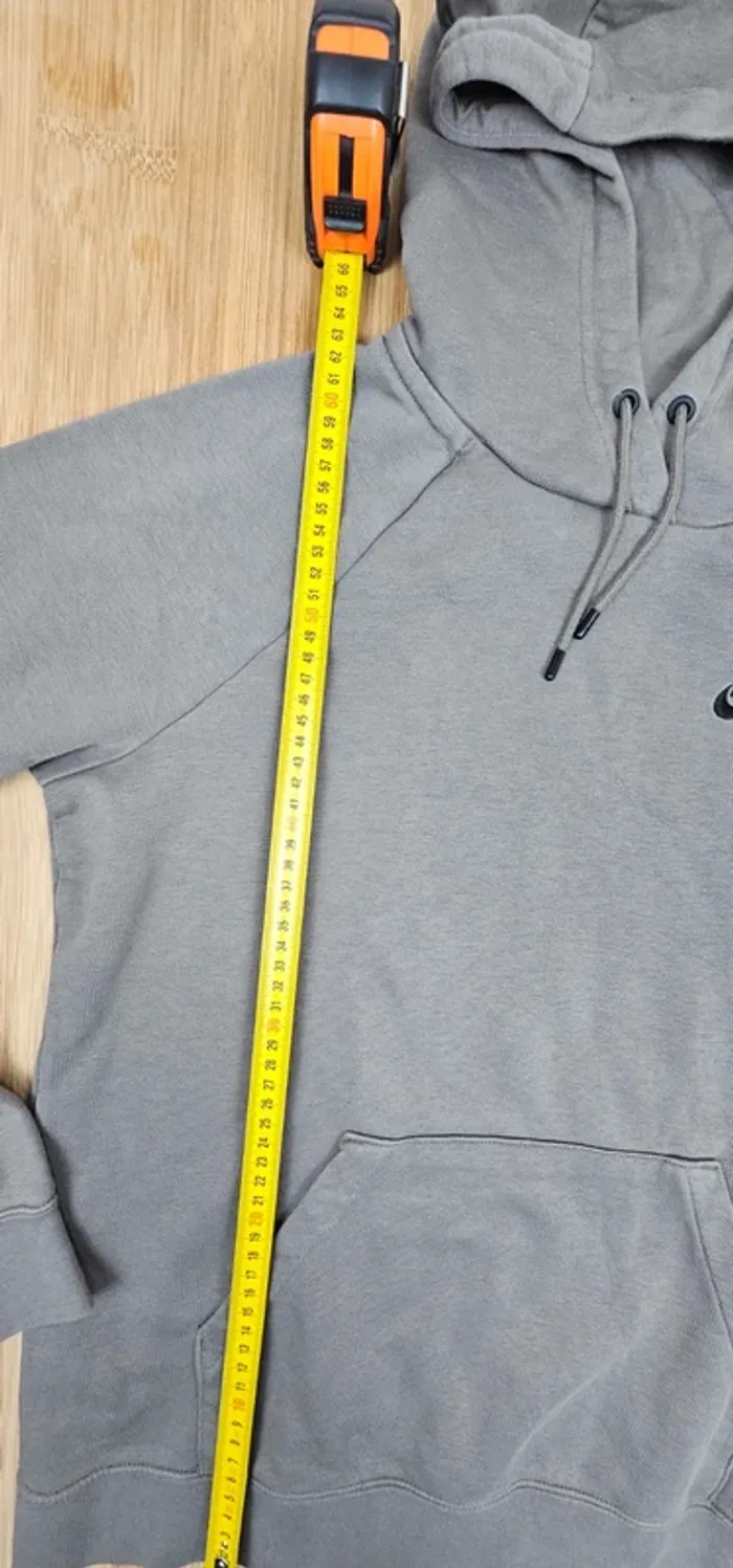 Pull à capuche Hoodie Nike kaki marron, taille M, unisexe - Très bon état - photo numéro 8