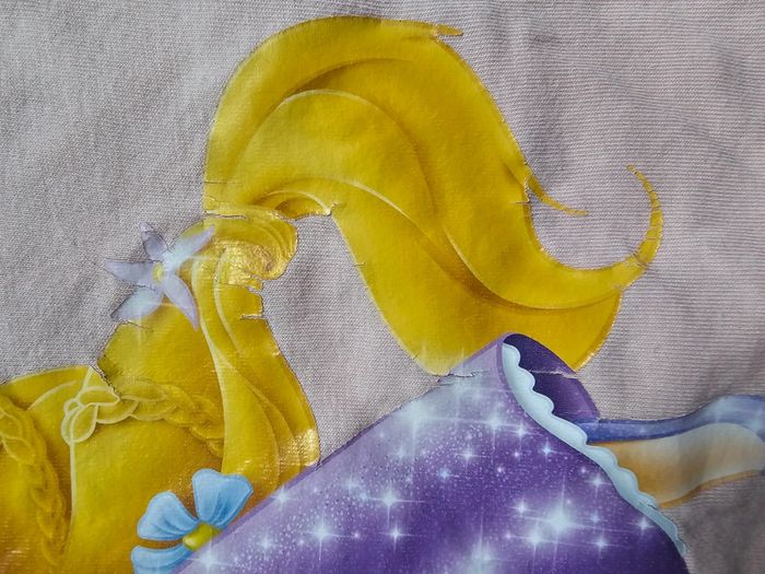 Tee shirt manche courte raiponce - photo numéro 2