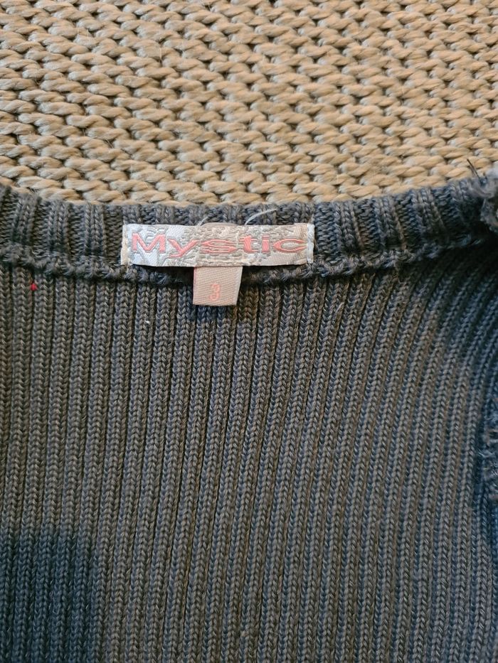 Veste bi-matière grise - 3 ans - photo numéro 9