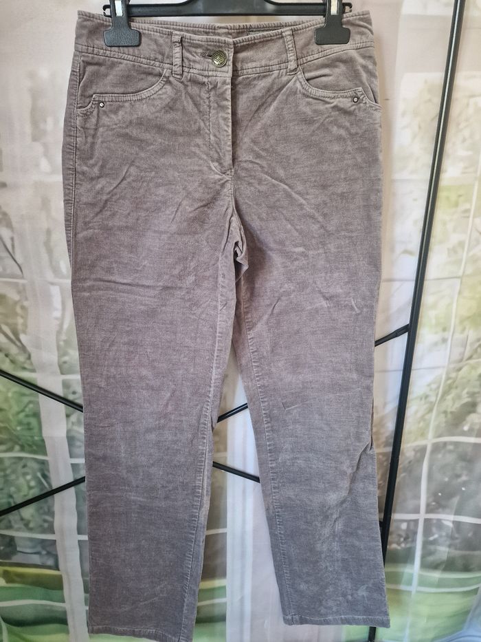 Pantalon velours femme 36