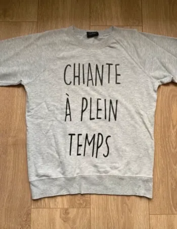 Pull gris taille S
