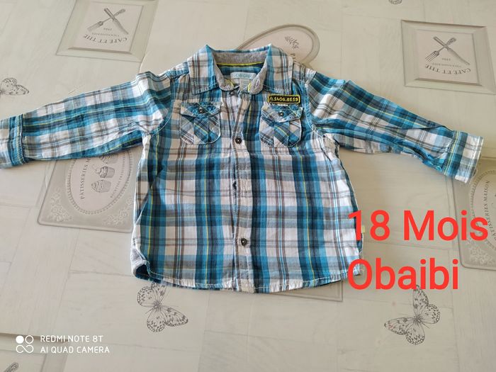 Chemise manches longues 18 mois obaibi
