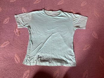 tee shirt bleu vert taille 38/40