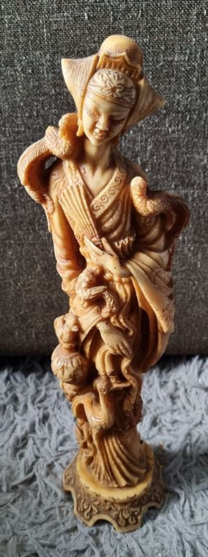 Statuette femme de bonne chance chinoise