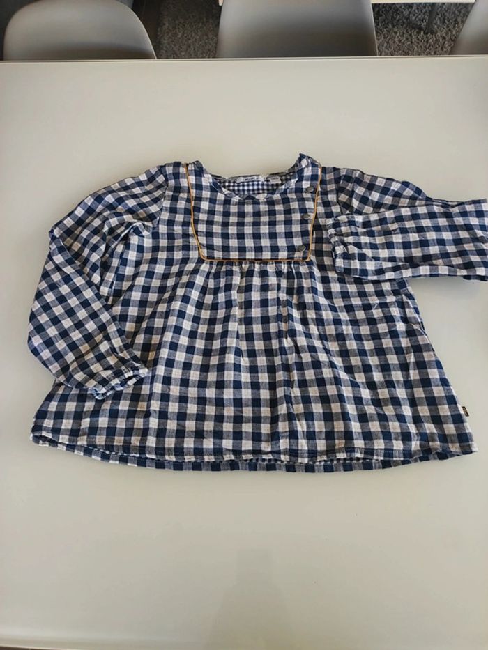 Blouse a carreaux - photo numéro 2