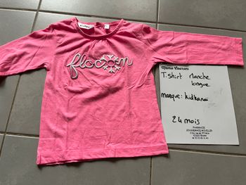 T shirt fille 24 mois