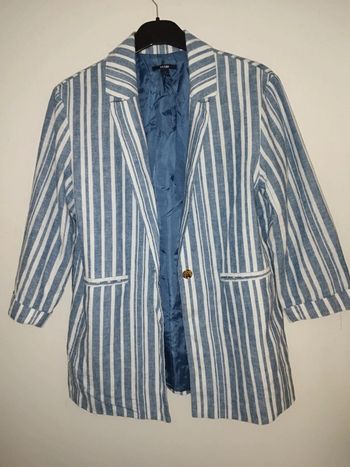 Blazer rayures femme