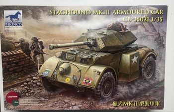 Maquette Bronco Staghound Mk.III Armoured Car 1/35