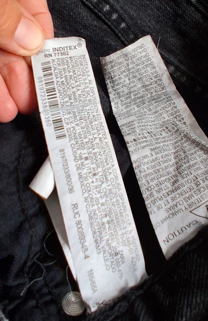 Jeans noir zara femme taille 36 - photo numéro 5