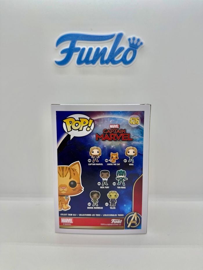 Funko Pop Captain Marvel Goose The Cat 426 Flocked BoxLunch 🇺🇸 - photo numéro 5
