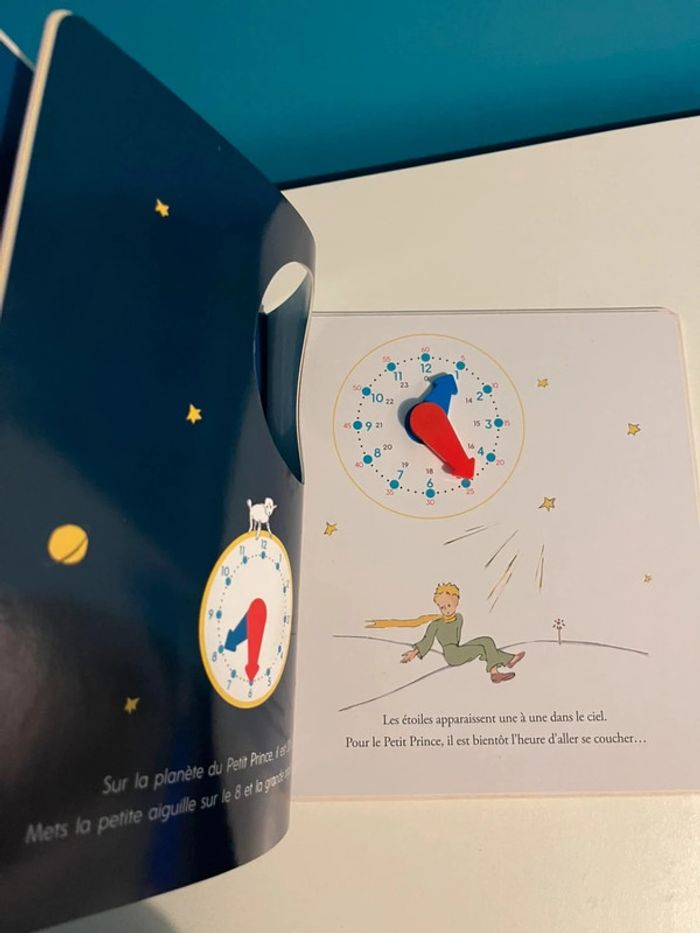 Livre j’apprends à lire l’heure avec le petit prince neuf - photo numéro 4